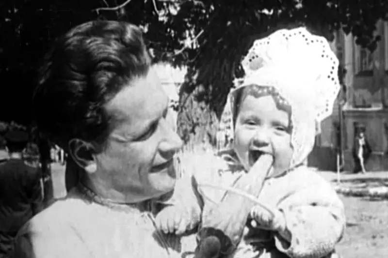 Alexey Glazerrin coa súa filla