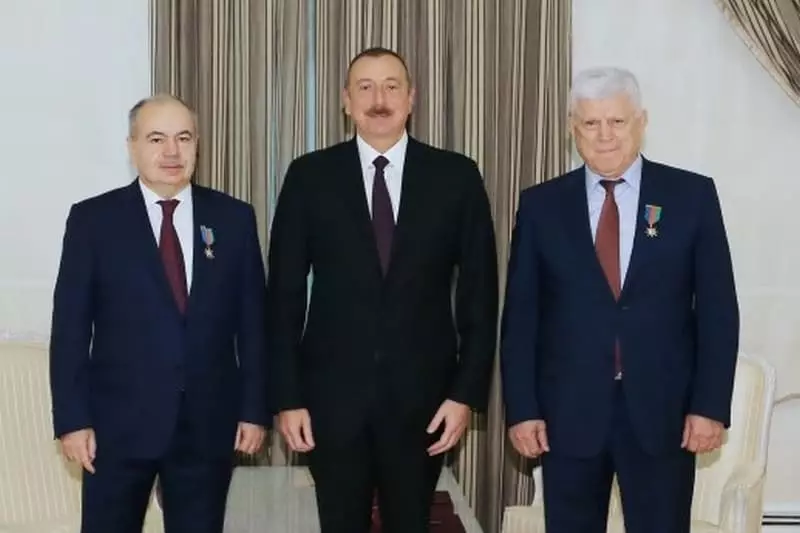 Ilyas Umakhanov, Hizry Shhisidov and Ilham Aliyev