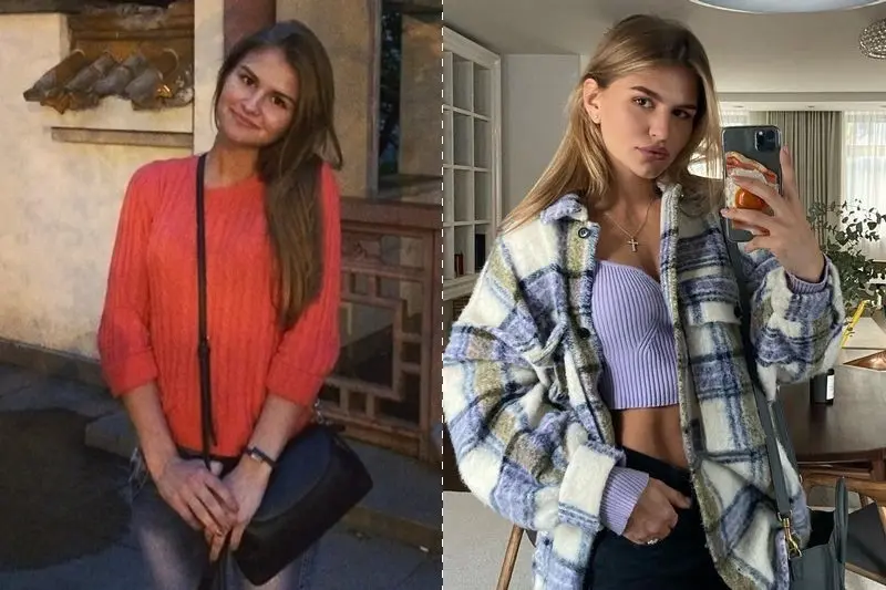 Anastasia Mironova abans i després de plàstics