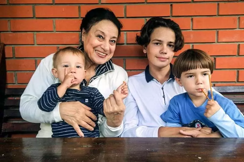 Irena Morozova i la seva família