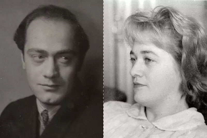 Merab Mamardashvili နှင့်သူ၏ဇနီး Nina musargvelashvvhilili