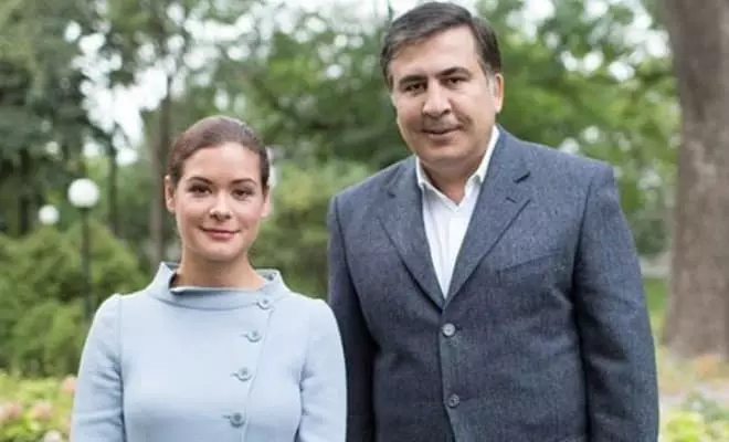 Maria Gaidar en Mikhail Saakashvili