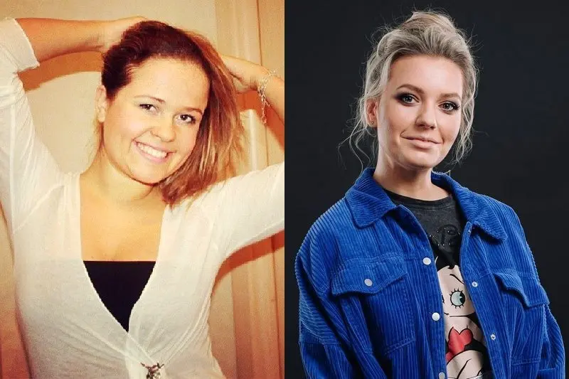 Irina Prikhodko enne ja pärast kaalulangust