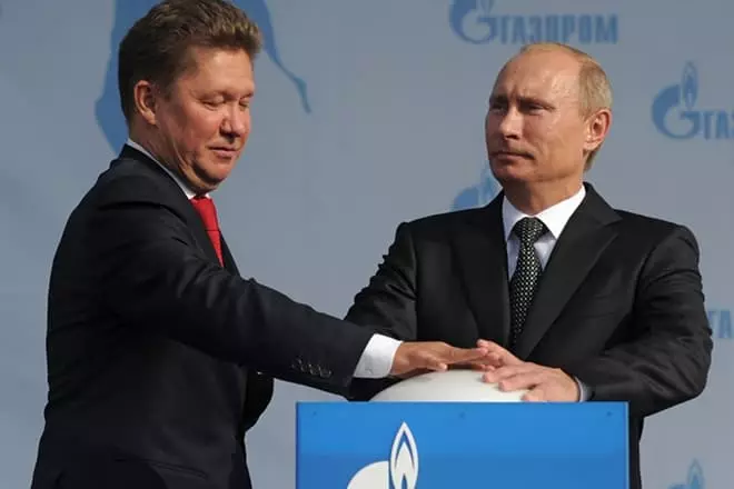Aleksey Miller va Vladimir Putin