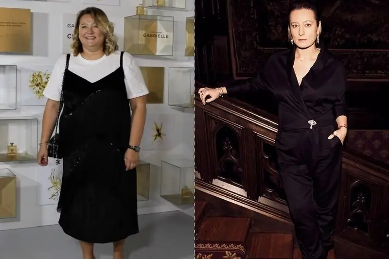 Maria Fedorova sebelum dan sesudah penurunan berat badan
