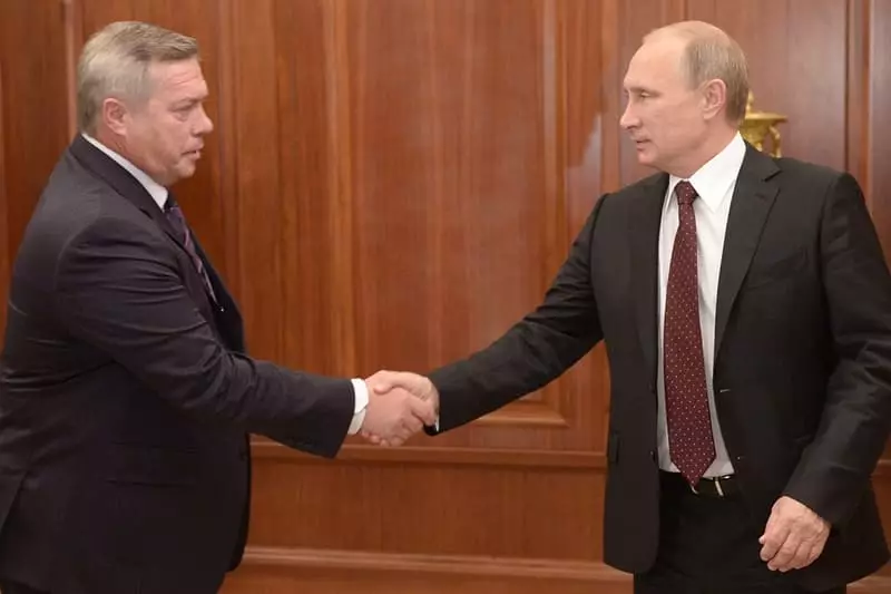 Vasilijs Golubev un Vladimirs Putins
