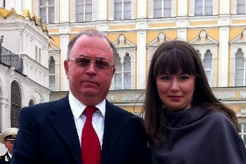 Андрей Караулов және қызы Лидия