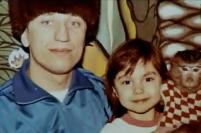 MIKHAIL POPKOV v mládí s dcerou Katya
