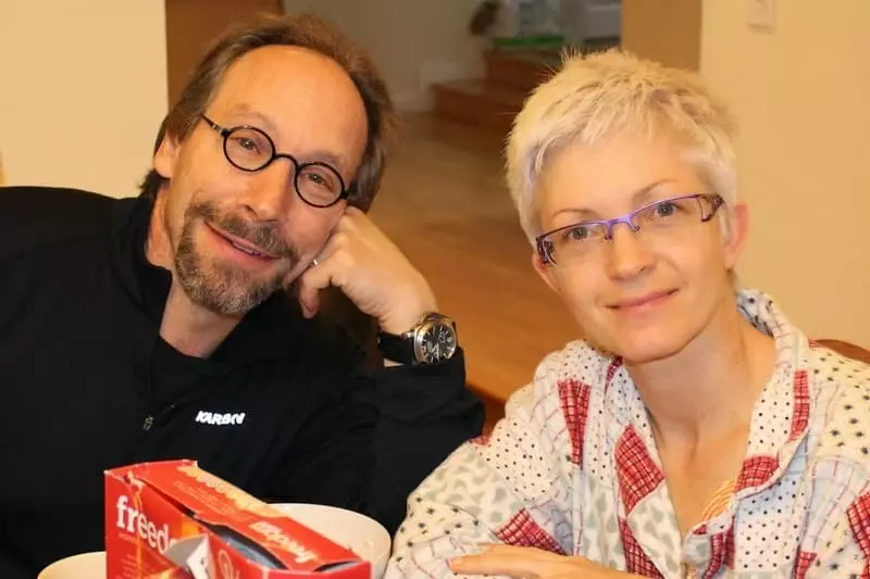 Lawrence Krauss e esposa Nancy Dal