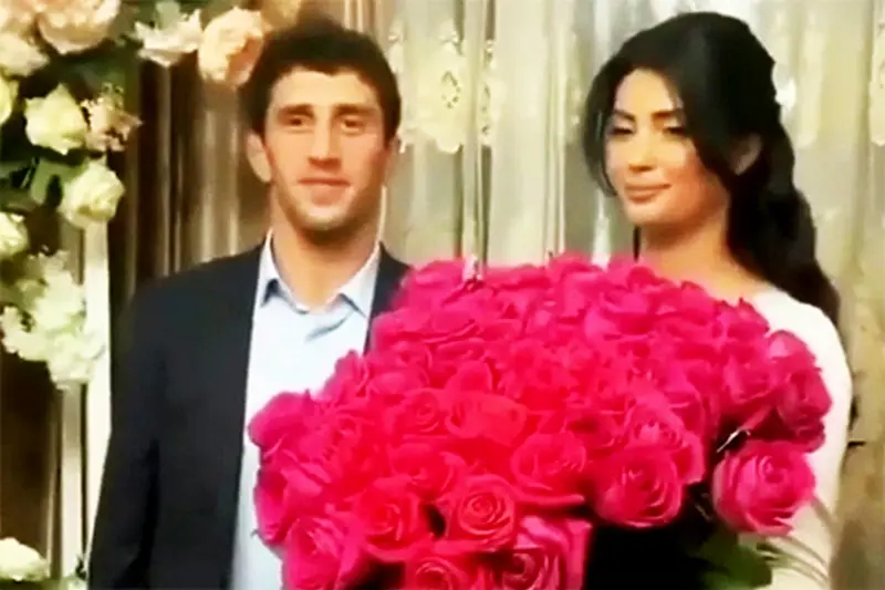 Zaurback Sidakov en Bride Madina Pliev