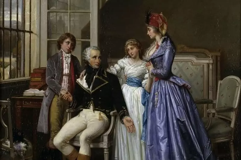 Josephine Bogar met Alexander de Bogarne en kinderen