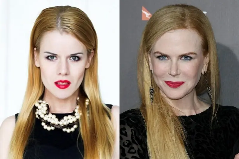 Kira Kaufman e Nicole Kidman sembrano simili