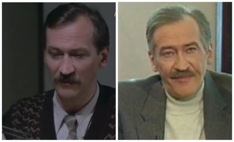 Actor Leonid Filatov during filming in the film and in the last years of life