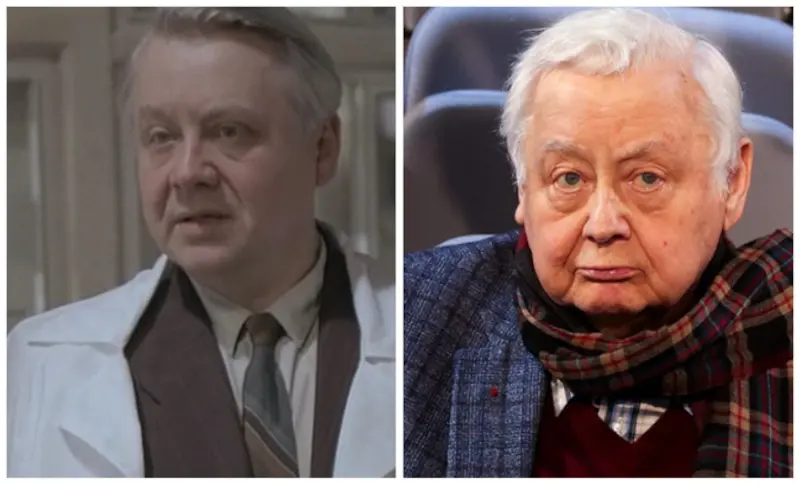 Full Oleg Tabakov during filming in the film and in recent years