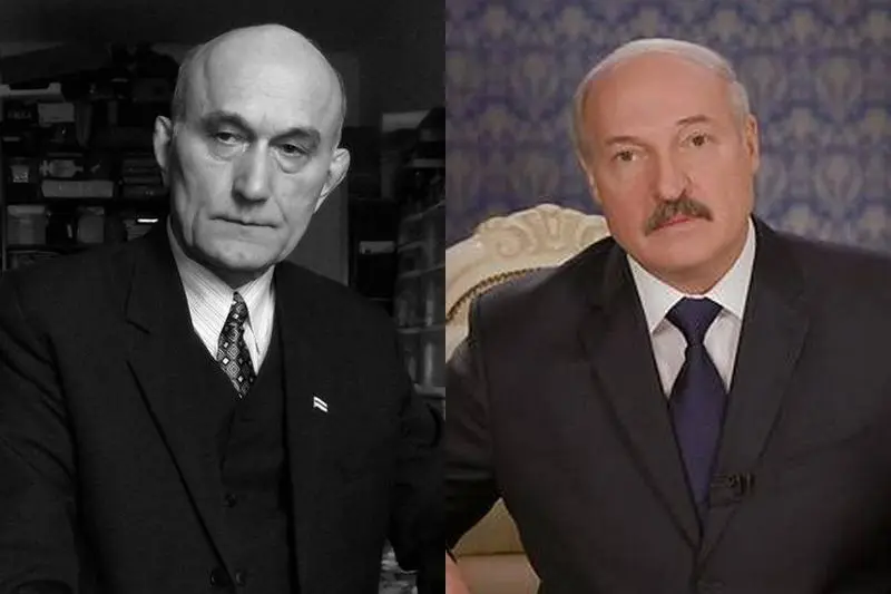 Zenon Poznyak in Alexander Lukashenko