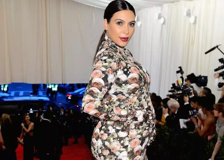 Kim Kardashian během těhotenství