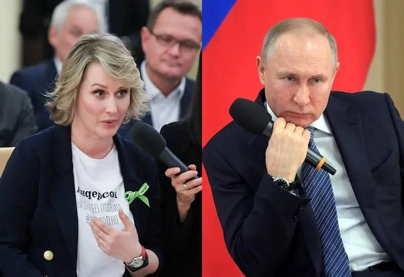 Anastasia Tatulova kaj Vladimir Putin