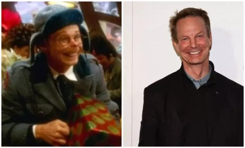 Akteur Bill Irwin tydens verfilming in die film en nou