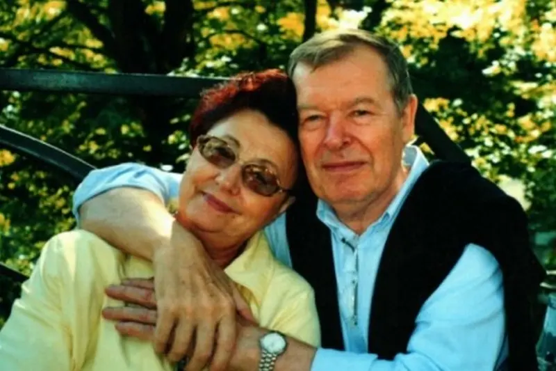 Vadim Bakatin dengan istrinya Lyudmila