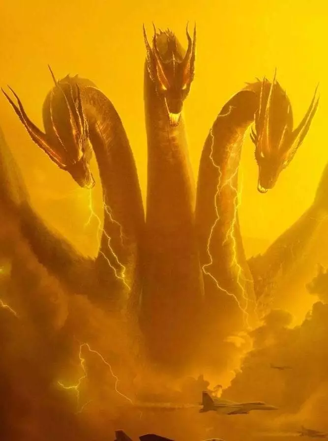 King HYDRA (Sebapali) - Litšoantšo, lifilimi, khahlanong le Godzilla, tšōmo