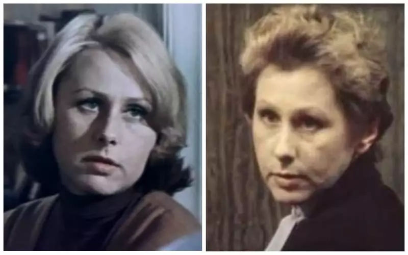 Actress Natalia Vilkin during filming in the film and in recent years