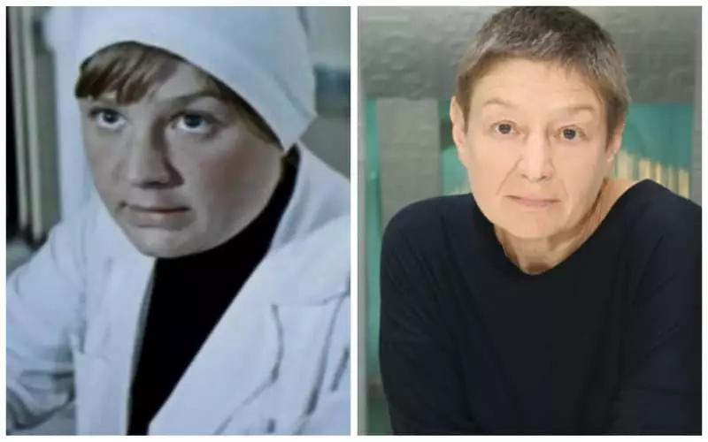 Actress Ekaterina Durov during filming in the film and in recent years