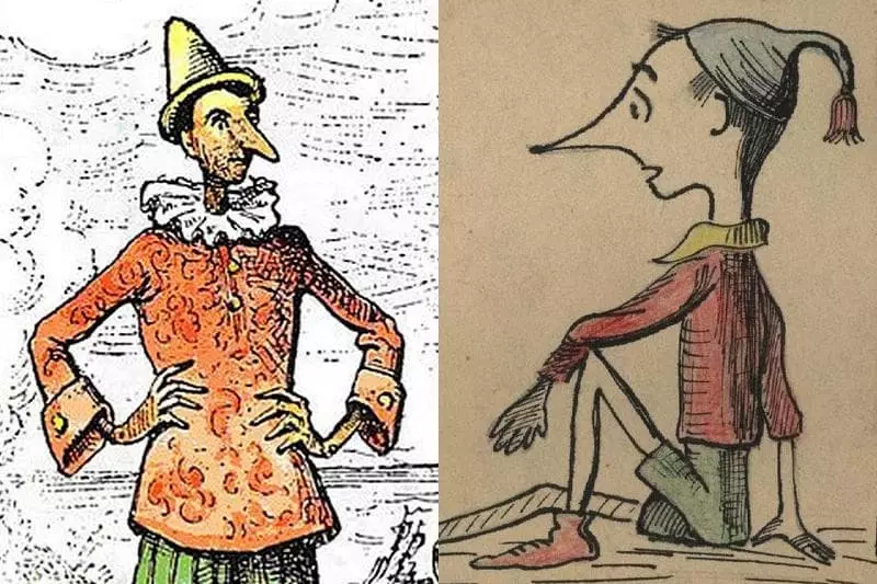 De första bilderna av Pinocchio och Pinocchio