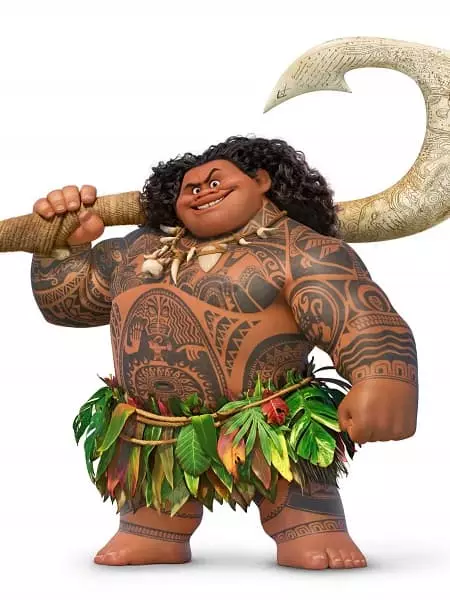 Maui (charakteris) - nuotrauka, nuotraukos, karikatūra, moan, herojai, demigod