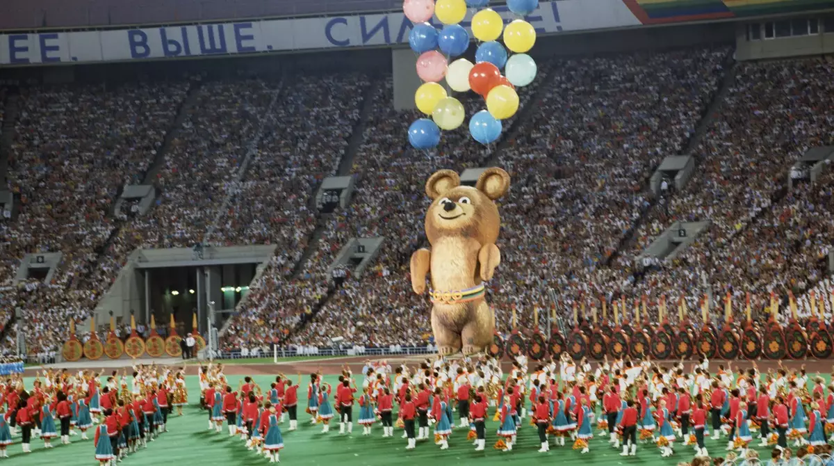 OLYMPIAD-80: Feitos interesantes, Moscú, canción, oso, apertura, URSS