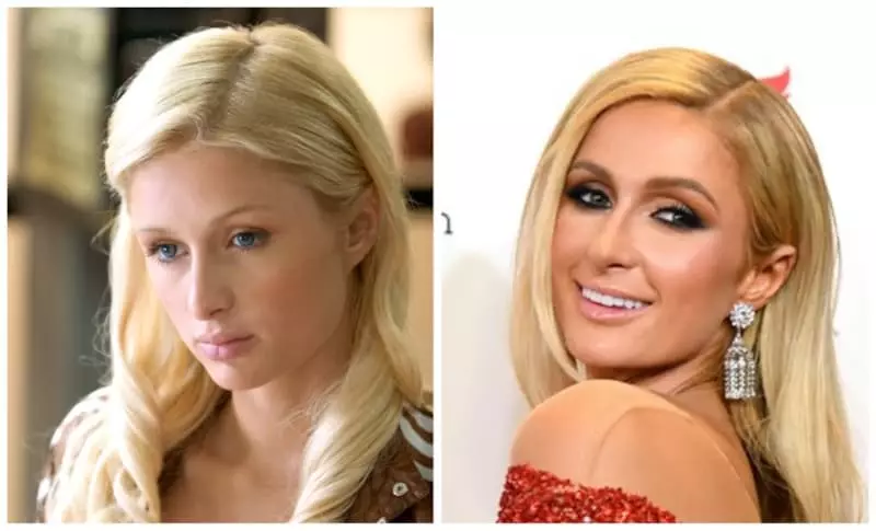 Mpilalao sarimihetsika Paris Hilton nandritra ny filming tamin'ny sarimihetsika ary izao