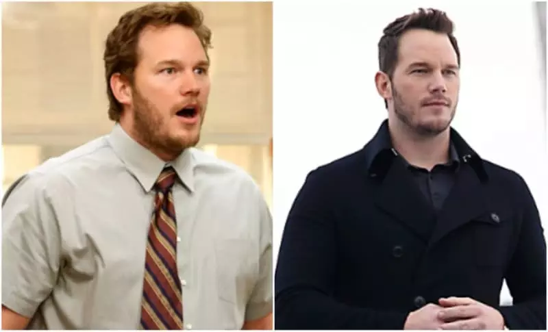 Chris Prett prije i nakon mršavljenja