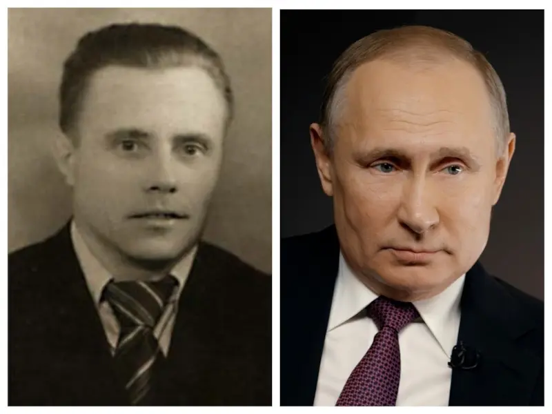 Vladimir Spiridonovich Putin e Vladimir Vladimirovich Putin