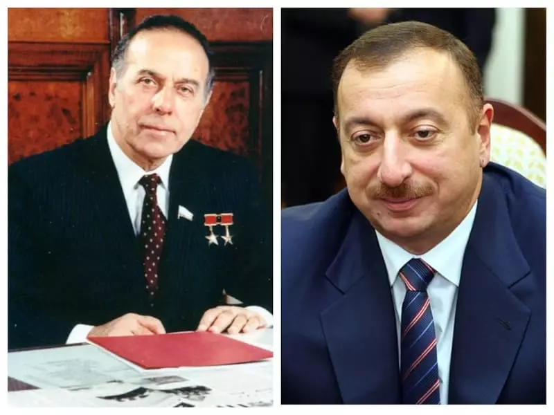 Haydar Aliyev ve İlham Aliyev