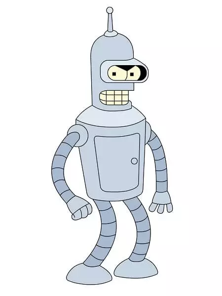 Bender (vélmenni) - Myndir, "Futurama", elda, steikja, amy wong