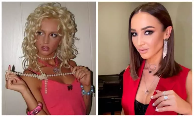 Olga Buzova at the beginning of a career and now