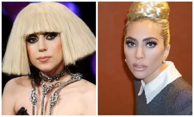 Lady Gaga au début d'une carrière et maintenant