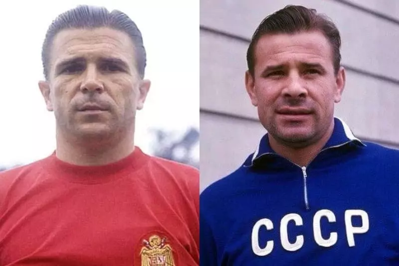 Ferenz Pushkash and Lev Yashin (similar)