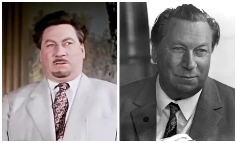 Vasily Mercuryev during filming in the film and in recent years of life
