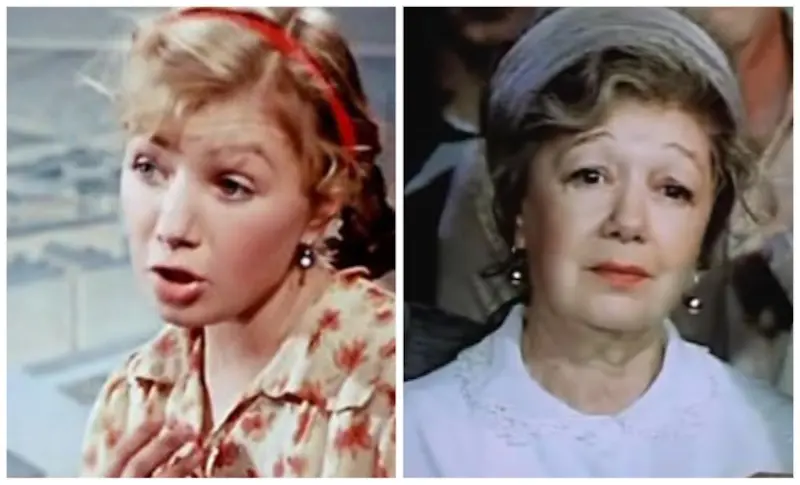 Lyudmila Shagalova during the filming of the film and in the last years of life