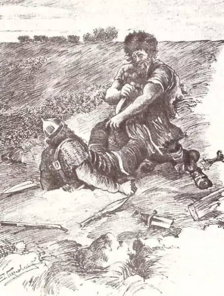 Zhidovin (postavy) - ilustrace, Epics, Bogatyr, Ilya Muromets, popis 838_1