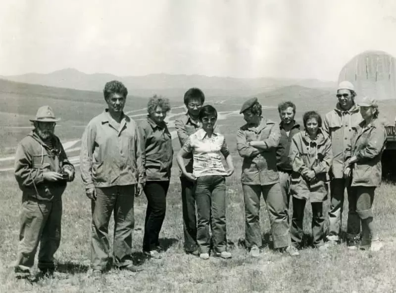 70-жылдардагы монгол экспедициясынын сүрөтү