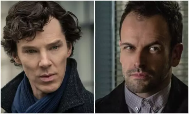 Benedict Cumberbatch og Johnny Lee Miller som Sherlock Holmes